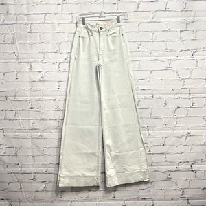 AO.LA Alice and Olivia high waisted side slit light wash jeans